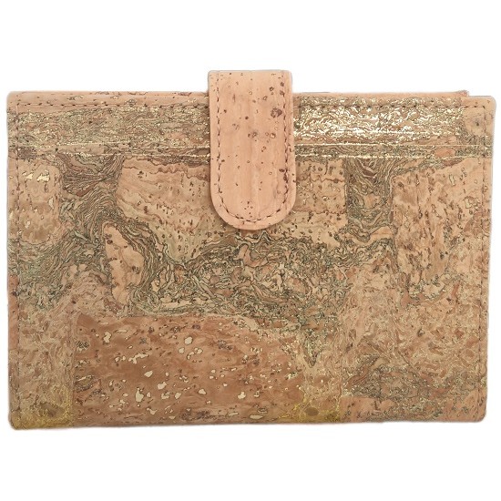 Carteira cortiça documentos/ cartões 14*10*1cm ct685