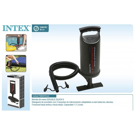 Bomba intex double de mão intex 36 cm 68614