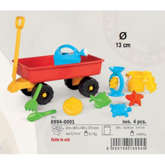 Carro de mão c/acessórios 52*30*47cm 6994