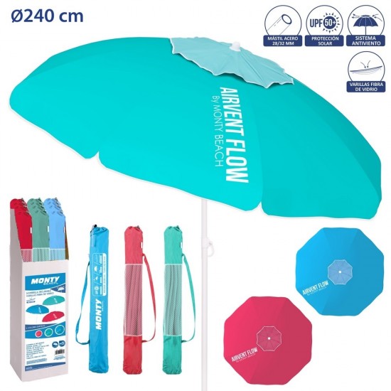 Chapéu sol 240cm em ferro 28/32cm c\ respirador 702948