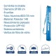 Chapéu de sol alumínio 180cm em poliéster 703784