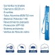Chapéu de sol alumínio 220cm em poliéster c\respirador 703786