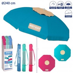 Chapéu de sol alumínio 240cm em poliéster c\respirador 703787
