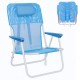 Cadeira areia ferro fixa c\almofada mochila 55*38*64cm 703914