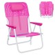 Cadeira areia ferro fixa c\almofada mochila 55*38*64cm 703915