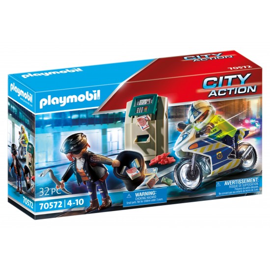 Playmobil city action policia perseguir ladrão 70572