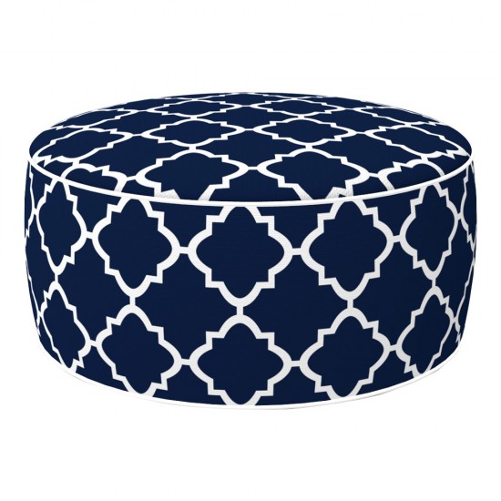 Puf insuflável em azul d53*23cm 79033