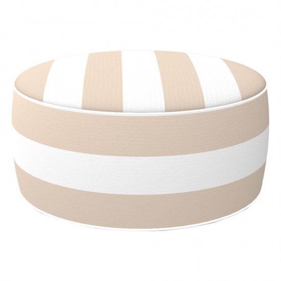 Puf insuflável em bege d53*23cm 79038