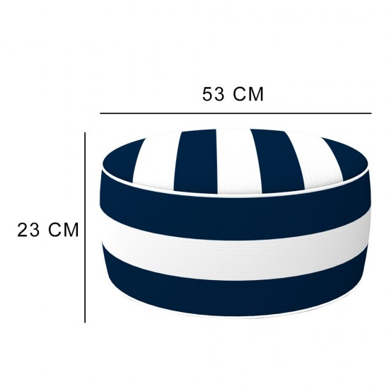 Puf insuflável redondo d53*23cm 79040