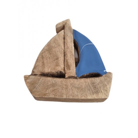 Peça em madeira barco 21*15.5*2.5cm cl860