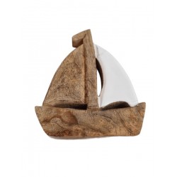 Peça em madeira barco 21*15.5*2.5cm cl860
