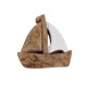 Peça em madeira barco 21*15.5*2.5cm cl860