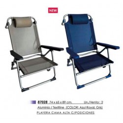 Cadeira alumínio c\posições 87028