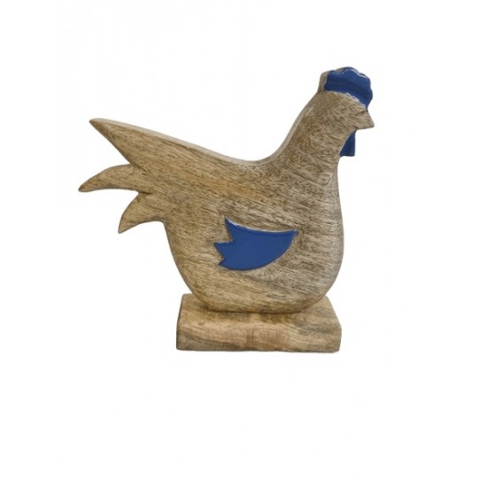 Peça em madeira galo 21*20*2cm CL890