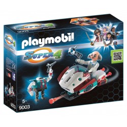Playmobil skyjet com DR X e robot 9003