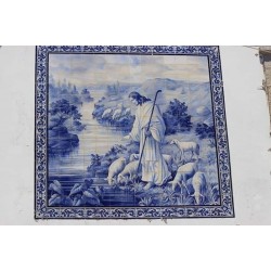Trabalhos em azulejo e pintura Portuguesa manualmente