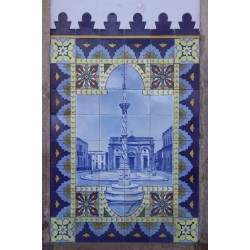 Trabalhos em azulejo e pintura Portuguesa manualmente