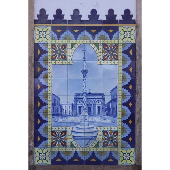 Trabalhos em azulejo e pintura Portuguesa manualmente