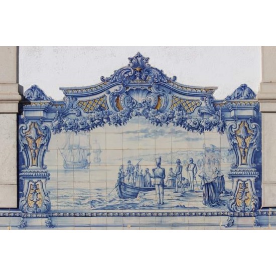 Trabalhos em azulejo e pintura Portuguesa manualmente