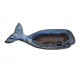 Cor Pastel - Baleia em louça areia 20*6.5*3cm as1036-20