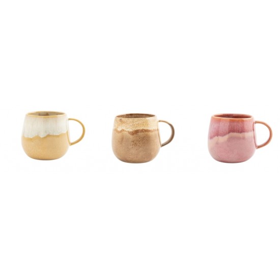 Cor Pastel - Caneca red. loiça sort. 8*8*8.5cm - AS6208-9