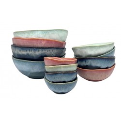 Cor Pastel - Tigela Irregular Gr. 15*15*6cm -  AS1000-15
