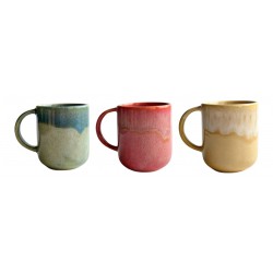 Cor Pastel - Caneca direita loiça sort. 9*9*10cm - AS501-9