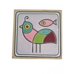 Azulejo com relevo 15*15cm azulart