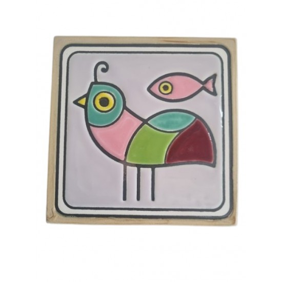 Azulejo com relevo 15*15cm azulart