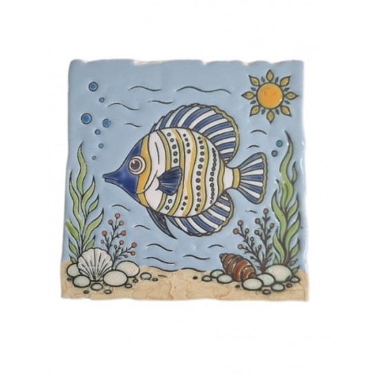 Azulejo com relevo 15*15cm azulart