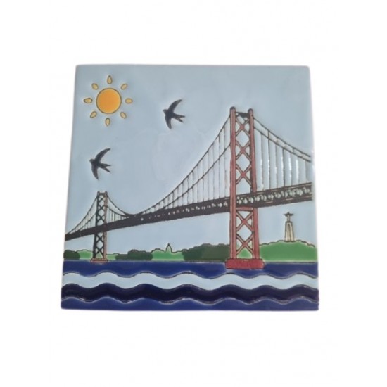 Azulejo com relevo 15*15cm azulart