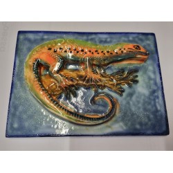 Azulejo com relevo 21*15cm lagartos