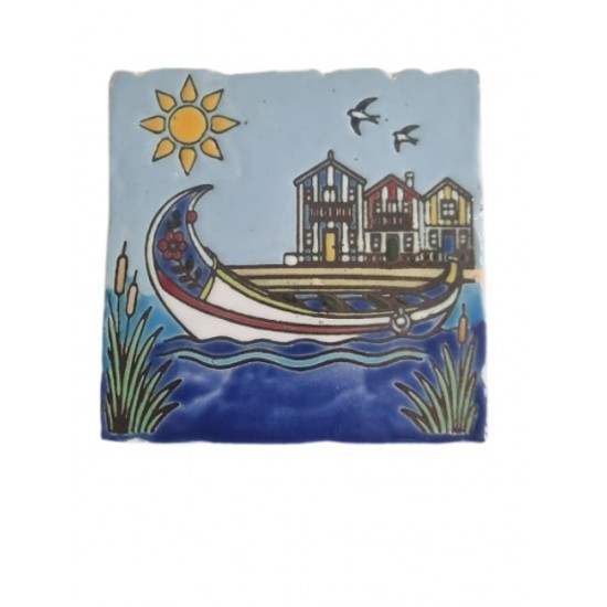 Azulejo com relevo 14,5*14,5cm azulpor 