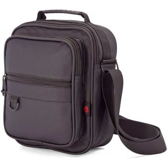 Bolsa ombro preta poliéster 19*24*12cm bz5773