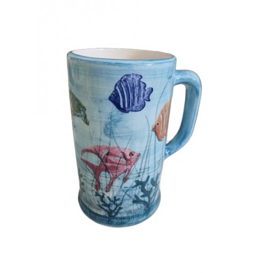Decoração MAR caneca c\asa 14*8cm CANCERV
