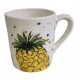 Decoração ananás caneca direita 9.5*8.5cm canecana