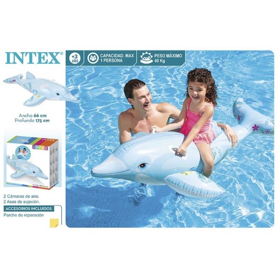 Golfinho insuflável intex 175*66 cm 58535 