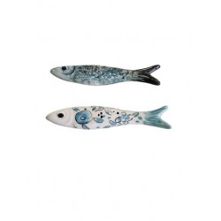 Imans sardinhas nacionais em louça 10.2cm imsar