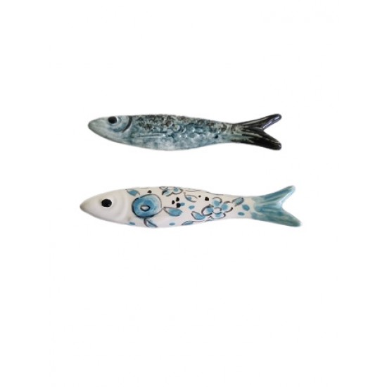 Imans sardinhas nacionais em louça 10.2cm imsar