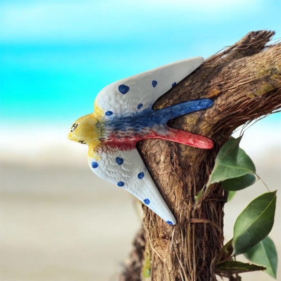 Andorinha estampada louça peq. 10*9cm - ANDRESTP