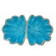 Peça madeira azul prato  28*17*2,5cm - 24F519A