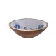 Peça madeira fauna marinha tigela 29,5*29,5*10cm - 25A0210C