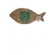 Base cortiça em nuvem peixe grande c/ azuleJo 36*16*1,5cm PEIXCORTGR
