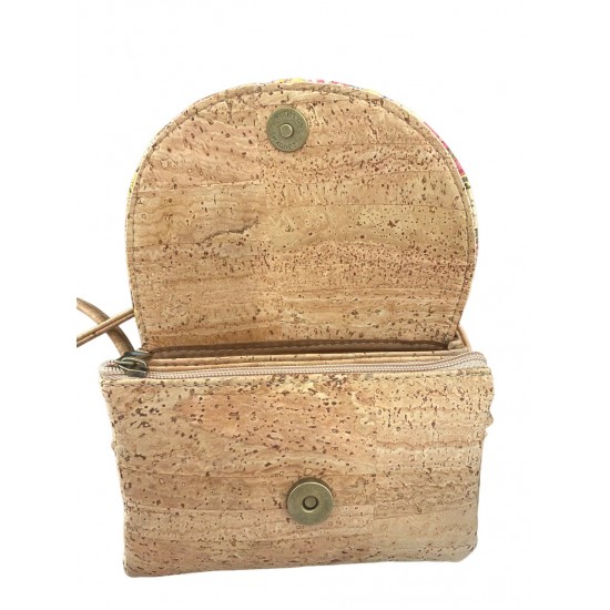 Bolsa a tiracolo em cortiça 12.5*9.5*3 cm 2023