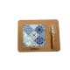 Base cortiça azuleijo c\faca 28*23*1.5cm ba011