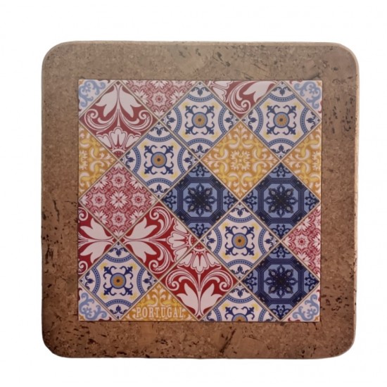 Base de azulejo c\cortiça 15*15cm