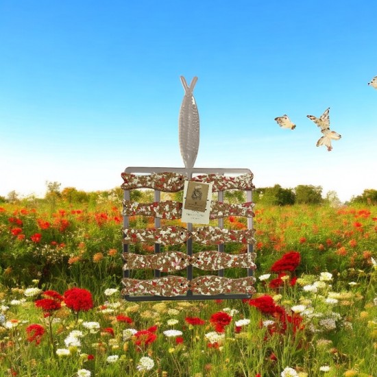Base cortiça reciclada grelha pequena e acrílico reciclado 33*19CM - GRACR10