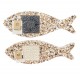 Base cortiça reciclada peixe pequeno c/ azulejo 30x10x1cm PEIXPQAA