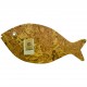 Base cortiça em nuvem peixe grd 36*16cm - PEIXGRDCOR