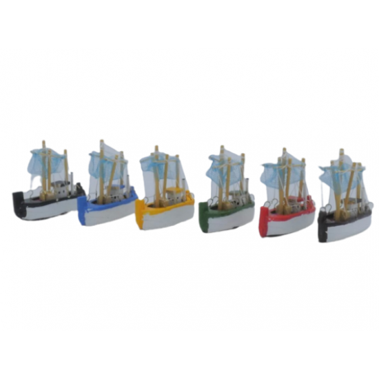 Barco madeira 7,4×6,5×2,2 Cm - 650001